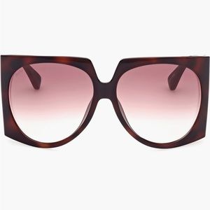 MAX MARA 65mm Oversized Geometric Sunglasses